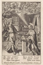 Annunciation, Hieronymus Wierix, 1563 - before 1619