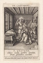 Virtue of those who chastise themselves, Hieronymus Wierix, 1563 - before 1619