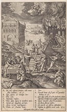 Broad and narrow road, Hieronymus Wierix, 1563 - before 1619