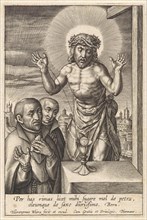Blood of Christ received in chalice, Hieronymus Wierix, 1563 - before 1619, print maker: Hieronymus