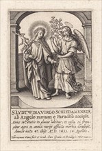 H. Lidwina of Schiedam, The Netherlands, Hieronymus Wierix, 1563 - before 1619