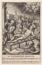 Martyrdom of St. Lawrence, Hieronymus Wierix, 1563 - before 1619
