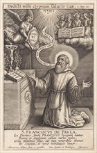 Angel Appears to St. Francis of Paola, Hieronymus Wierix, 1563 - before 1619