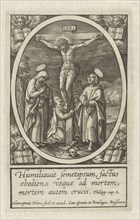 Crucifixion of Christ, Hieronymus Wierix, 1563 - before 1619