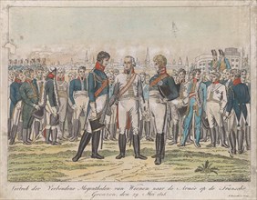 Departure of the allies to the battlefield, 1815, P. Boscetti et Comp., 1815