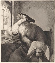 Old man at the window, Diederik Jan Singendonck, Rembrandt Harmensz. van Rijn, in or after 1815