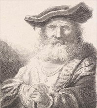 Old man with beret, Diederik Jan Singendonck, 1813