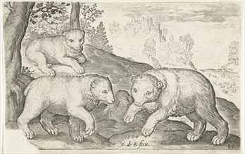 Three Bears, Nicolaes de Bruyn, 1594