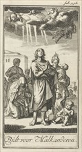 Figures in prayer, Jan Luyken, Barent Bos, 1693