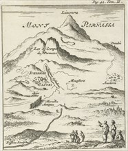 View of Mount Parnassus, Jan Luyken, Hendrick and Dirk Boom, 1679