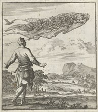 Bird catchers, bird netting, pigeons, Jan Luyken, Aart Wolsgrein, 1693