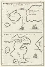 Maps of Kos and Chios, Jan Luyken, Cornelis Boutesteyn, Jordaan Luchtmans, 1692