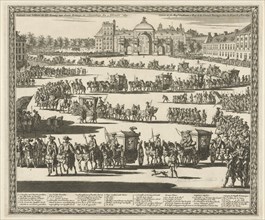 Entry of King William III, The Hague, The Netherlands, 1691, Jan Luyken, Carel Allard, 1691