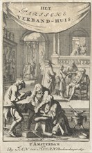 Patients in an infirmary, print maker: Jan Luyken, Jan Claesz ten Hoorn, 1691