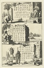 Syrian, Egyptian and Phoenician alphabet, Egypt, Jan Luyken, Wilhelmus Goeree (I), 1690