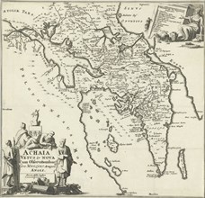 Map of Achaea, Jan Luyken, Joannes Wolters, 1689