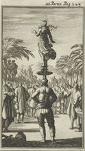 Indian acrobats to Patoda, Jan Luyken, Charles Angot, 1689