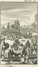 Turkish funeral, Jan Luyken, Charles Angot, 1689