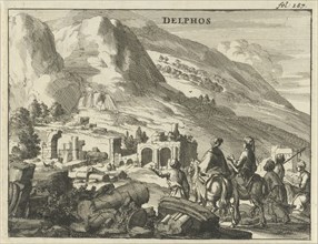 View of Delphi, Jan Luyken, Jan Claesz ten Hoorn, 1689