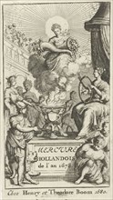 Appearance of the personification of abundance, Jan Luyken, Hendrick and Dirk Boom, 1678
