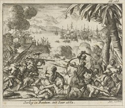War in Bantam, 1682, Jan Luyken, Jurriaen van Poolsum, 1689