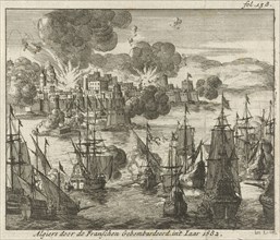 Algiers bombed by the French in 1682, Jan Luyken, Jurriaen van Poolsum, 1689