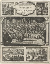 William III attends a session at the parliament in 1689 as King, Jan Luyken, Jan Claesz ten Hoorn,