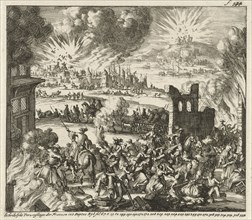 Murder, arson and destruction by the French in the Palatinate, Jan Luyken, Baltes Boekholt, 1689