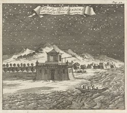 Dutch fort at the Cabo de Bona EsperanÃ§a, Jan Luyken, Aart Dircksz Oossaan, 1687
