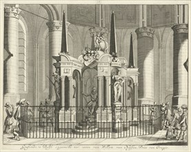 The tomb or mausoleum of William of Orange in the New Church in Delft, The Netherlands, completed