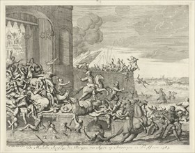 French Fury in Antwerp, Belgium, 1583, Jan Luyken, 1679 - 1684