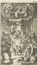 Charles VI, King of France, catches fire at a masquerade party / Ablabius ordered by Constantine