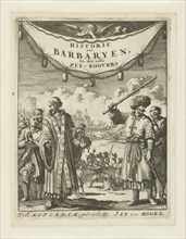 Turk and clergy with slaves, Jan Luyken, Jan Claesz ten Hoorn, 1684