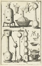 Various retorts A-CC, Jan Luyken, Jan Claesz ten Hoorn, 1683