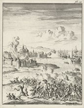 Melaka led by Cornelis Matelief the Younger besieged, 1606, print maker: Jan Luyken, Jan Claesz ten