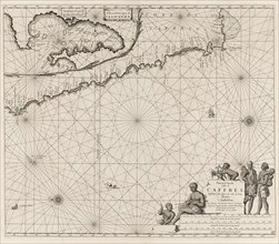 Sea chart of the coast of Namibia and South Africa, Jan Luyken, Johannes van Keulen (I), unknown,