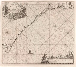 Sea chart of the coast of Congo, Gabon and Angola, Anonymous, Johannes van Keulen (I), unknown,