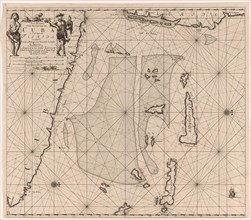 Sea chart of part of southeastern Florida and northeast of Cuba, Jan Luyken, Claes Jansz Voogt,