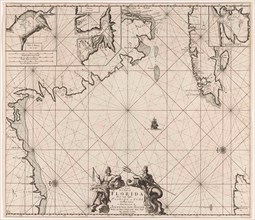 Sea chart of part of the Gulf of Mexico, with the coast of Florida, Jan Luyken, Claes Jansz Voogt,