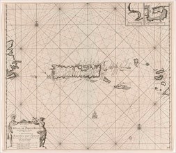 Sea chart of Puerto Rico, Jan Luyken, Claes Jansz Voogt, Johannes van Keulen (I), 1684 - 1799