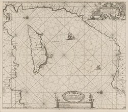 Sea chart of the eastern part of the Mediterranean, Cyprus, Anonymous, Johannes van Keulen (I),