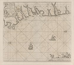 Sea chart of part of the south coast of Portugal, Jan Luyken, Anonymous, Johannes van Keulen (I),