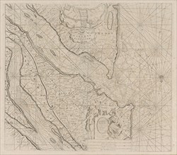 Sea chart of the River Gironde to Bordeaux, Anonymous, Johannes van Keulen (I), Johannes van Keulen