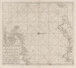 Sea chart of the Channel between England and France, Part 3, Anonymous, Johannes van Keulen (I),