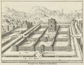 Temple of Solomon, Jerusalem (version A), Jan Luyken, Willem Goeree, 1682