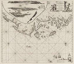 Sea chart of part of the coast of Finnmark, Jan Luyken, Johannes van Keulen (I), unknown, 1681 -