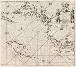 Sea chart of the northwestern part of the Baltic Sea by the Swedish coast, Jan Luyken, Johannes van