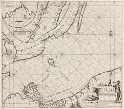 Sea chart of the southern part of the Baltic Sea, print maker: Jan Luyken, Johannes van Keulen I,
