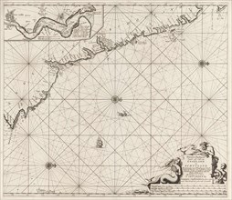 Sea chart of part of the northeast coast of England and part of Scotland, Jan Luyken, Johannes van