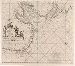 Sea chart of the east coast of England, with the mouth of the Humber, Jan Luyken, Johannes van